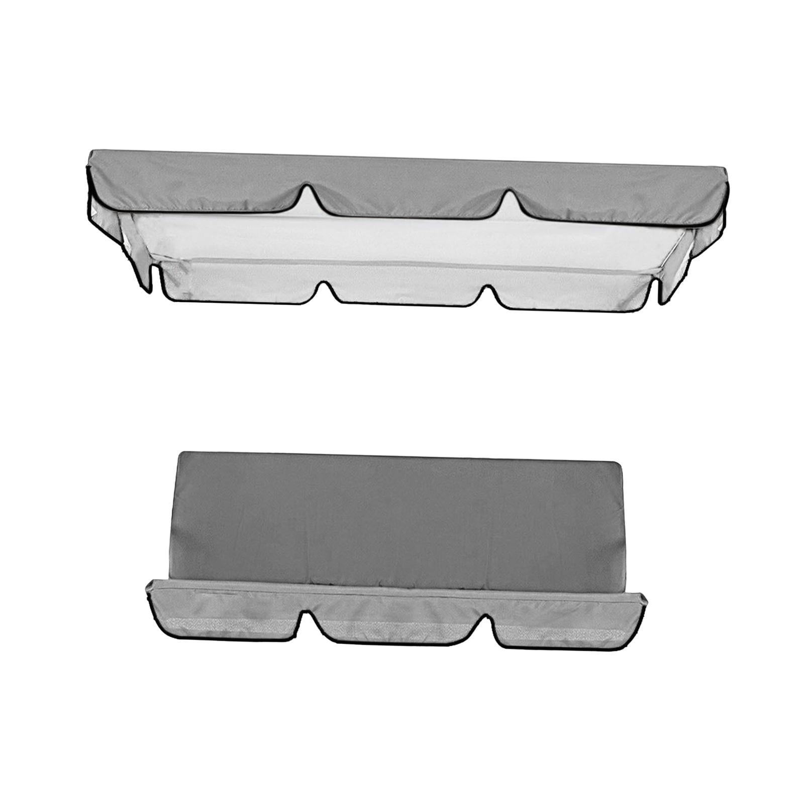 Magideal - Columpio Toldo Columpio De Jardín Cubierta De La Silla Cubierta Superior Del Porche Cubiertas De Muebles De Jardín Al Aire Prueba De Polvo Lav , Gris