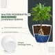 thumbnail image 3 of Macetas Utopia Home para interiores con drenaje, paquete de 10 unidades, color blanco, 3 of 6