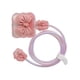 thumbnail image 1 of Cargadores Cable Funda Protectora 4 En 1 Funda Protectora 3D Para Teléfono Celular Nudo De Lazo Rosa, 1 of 5