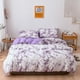 thumbnail image 3 of Juego de cama de 2 piezas con edredón y funda de almohada de mármol suave, individual, AU, 150 x 200 cm (morado), 3 of 8