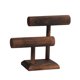 thumbnail image 4 of Organizador De Pulseras De Escritorio Estable Para Bandas De Pelo, Brazaletes, 2 Capas, Marrón Oscuro, 4 of 5