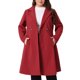 thumbnail image 1 of Agnes Orinda Trajes de Halloween Abrigos de Mujer Tallas Grandes Solapa de Muesca Doble Botonadura Elegante Trinchera Invierno Línea A Abrigos de Guisante 4X Burdeos, 1 of 4