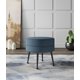 thumbnail image 2 of Ottoman Manhattan Comfort Bailey de estilo mid-century, azul/negro, 2 of 7