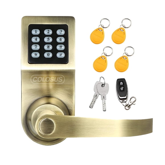 Cerradura electrónica digital sin llave Colosus NDL302 (dorada)