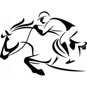 Rienda Libre Graphics - Decomural Race Horse Racing Jockey Ws-18858