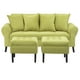 thumbnail image 1 of Sofa Lua 3c + 2 Pouf Felpa 20 Pistacho, 1 of 5