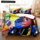 thumbnail image 1 of Blaze N Monster Machines Bedding Set Cartoon Duvet Cover Double Twin Full Adult Kid Bedclothes Quilt Cover Bed Sheets, 1 of 5