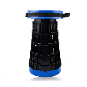 Genérico - Taburete Plegable Silla Portátil Camping Retráctil Negro