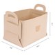 thumbnail image 4 of REGALWOVEN Cubo de Almacenamiento, Juego de 3 Cestas de Almacenamiento con Asas para Estantes y Armarios, Cesta de Almacenamiento Plegable para Organizar Ropa y Libros Beige 14.2*9.8*9.1in, 4 of 6