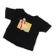 thumbnail image 4 of Moda impresión camiseta negra manga corta Tops para 1/6 Blythe Doll Accs, 4 of 5
