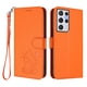 thumbnail image 1 of Carcasa Billetera de Cuero Sintético para Samsung Galaxy S21 Ultra, Naranja, 1 of 6
