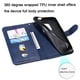 thumbnail image 3 of Funda con Cremallera para Motorola MOTO E7 Plus, Carcasa Cartera de Cuero PU con Soporte y Tarjetero, 3 of 5