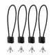 thumbnail image 1 of 4pcs Anti Robo De Acero De Alambre De Cierre De Cuerda De Cierre De Bicicleta De Cierre De Cabeza Extendida De Cierre De Refrigerador Hebilla De Acero Suave De Alambre De Acero De Cuerda De, 1 of 3