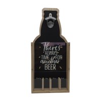 Fliperex - Destapador Abridor De Botellas Para Pared Con Juego Negro