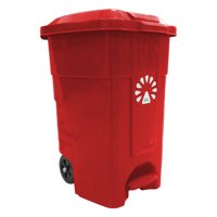 Basurero 50Lt Rojo C/Pedal Lorenzini