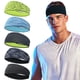 thumbnail image 1 of 5pcs Sports Headbands For Men: Breathable Mesh Design - Reused & Washed For Running, Yoga & Fitness Workouts, 1 of 5