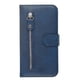 thumbnail image 5 of Funda con Cremallera para iPhone 12, Carcasa Cartera de Cuero PU con Soporte y Tarjetero, 5 of 6