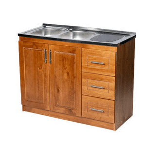 Muebles Insignes - Lavaplato Berlin Madera Nogal 120 Cm Derecho