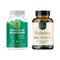 Karün Life - Pack Vinagre De Manzana 60 Gomitas + Berberina 60 Cap Karun Life