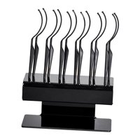 Ioensy - 12 Piezas De Soporte Para Exhibición De Pestañas, Soporte Para Exhibición De Pestañas Para Viajes, Color Negro