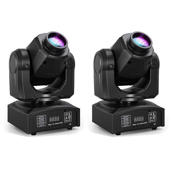 Luz de Escenario MINGJIE Cabeza Móvil LED 60W DMX512 Paquete de 2