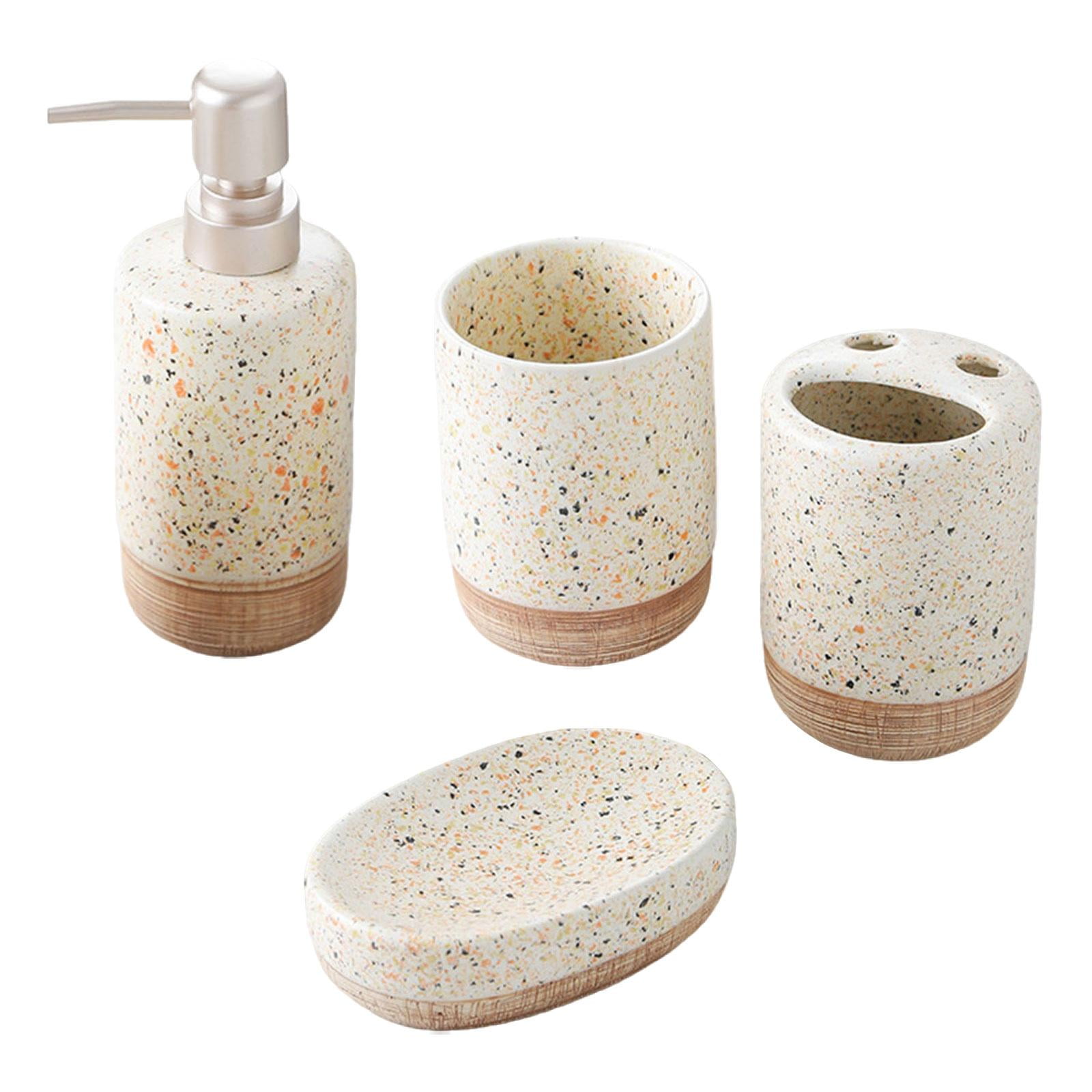 Bothyi - Juego De Accesorios De Baño Fácil De Limpiar Práctico Reutilizable Moderno Vaso Para Cepillo De Dientes