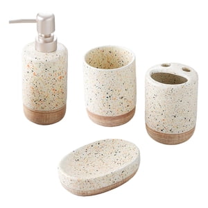 Bothyi - Juego De Accesorios De Baño Fácil De Limpiar Práctico Reutilizable Moderno Vaso Para Cepillo De Dientes