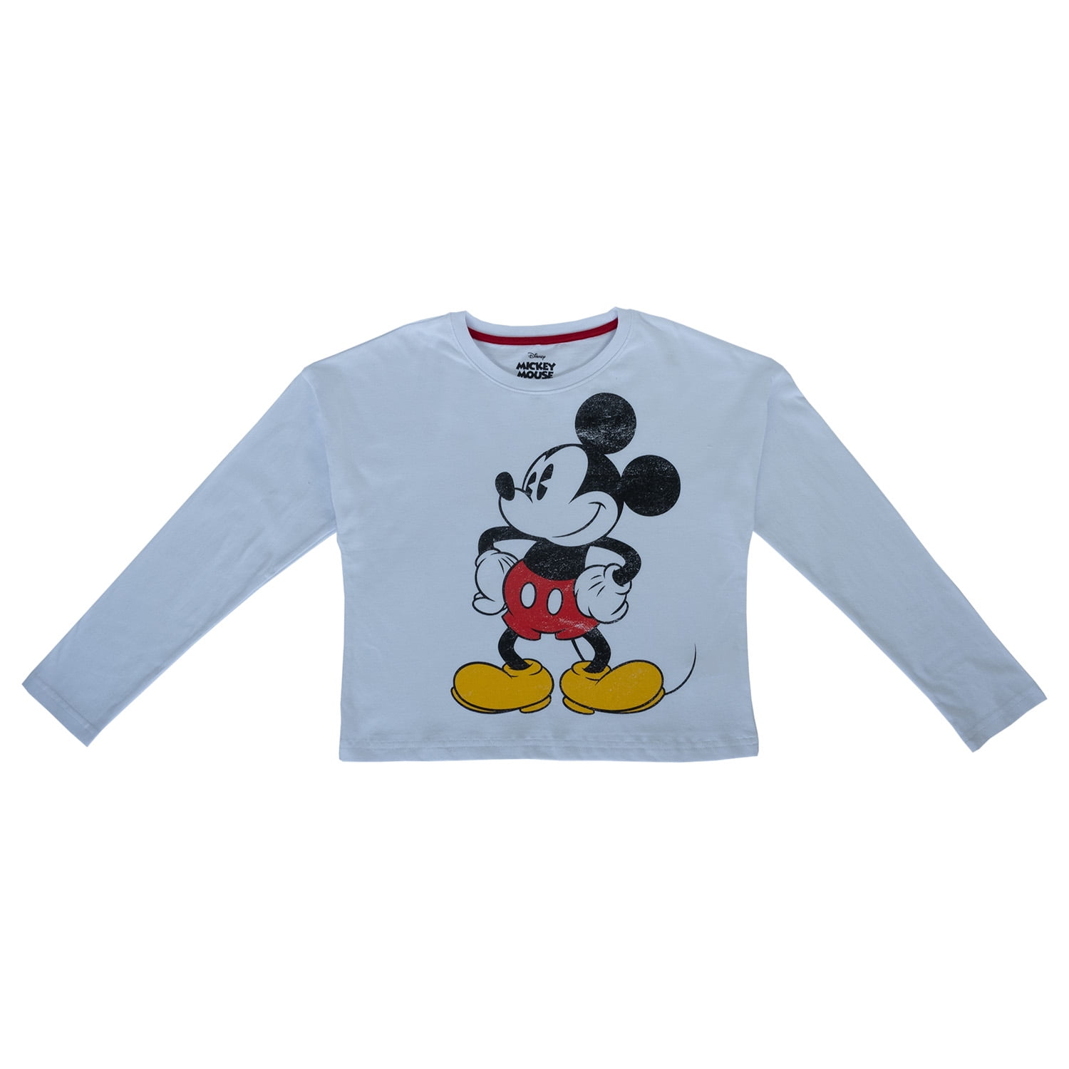 Polera Manga Larga Niña Mickey Solved Blanco Disney