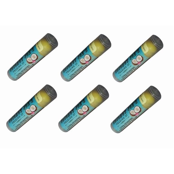 Bálsamo labial de coco Coconut Joe's Trading Co. Coconut Delight 4,25 g x6