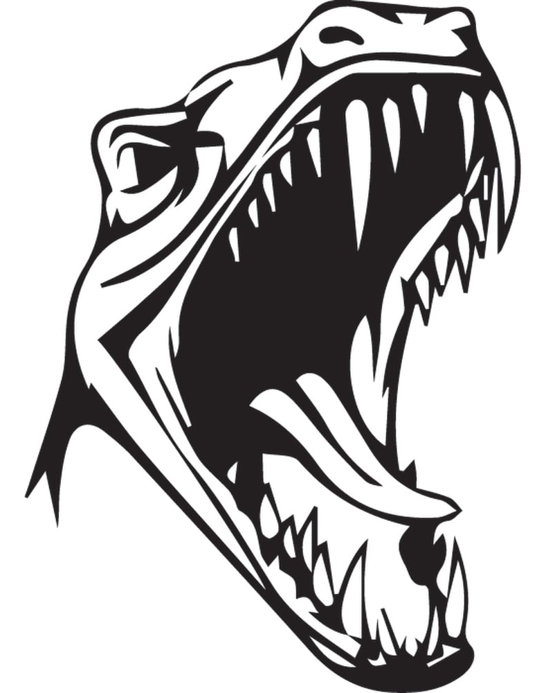 Rienda Libre Graphics - Decomural Velociraptor Roar Prehistoric Dinosaur Ws-33645