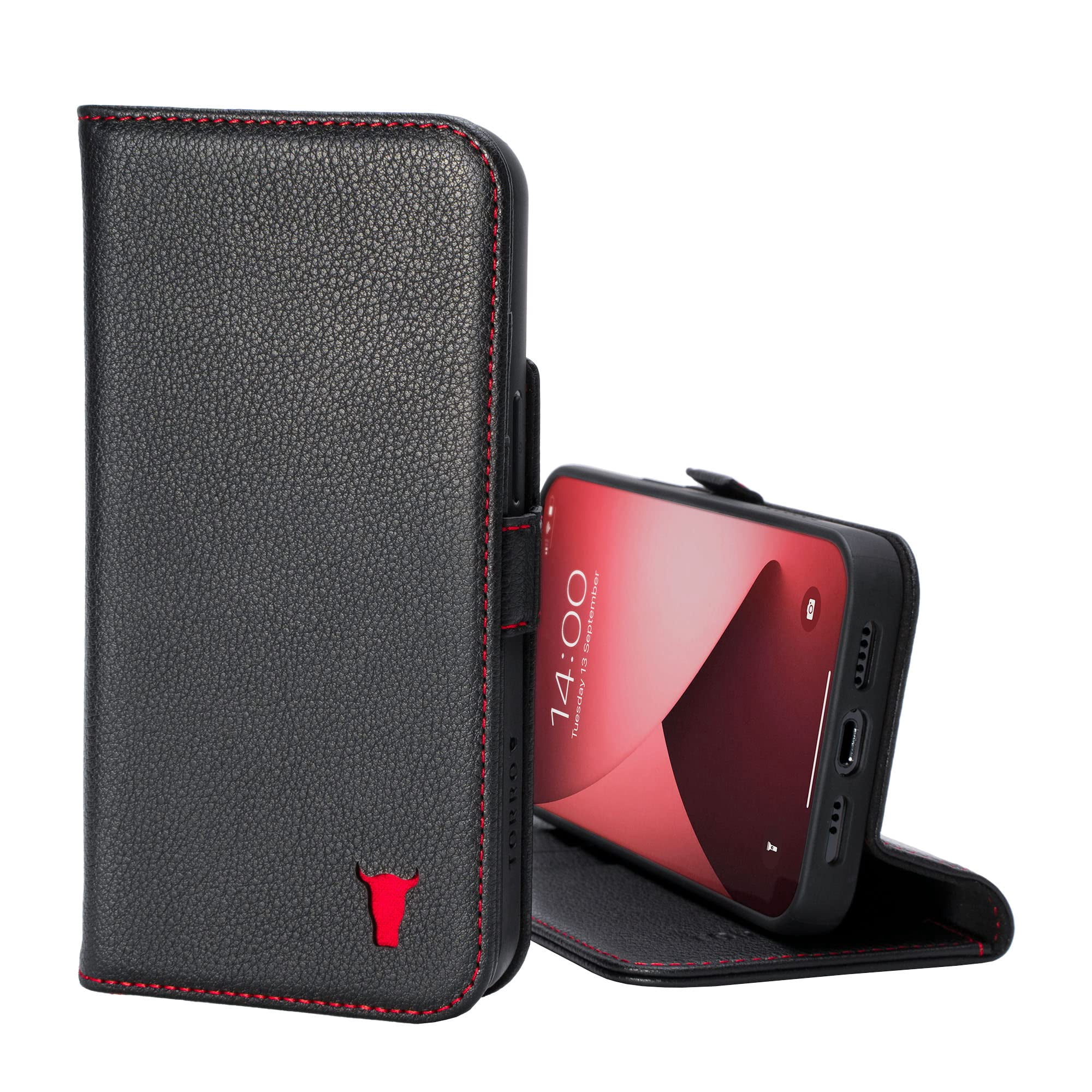 Funda De Teléfono Torro Compatible Con Iphone 13 Pro Max Leather