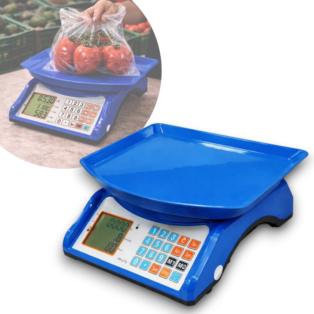 Genérico - Balanza Digital 40kg Bascula Recargable Pesa Comercial