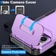 thumbnail image 3 of Funda Resistente para iPhone 17 Pro con Tapa Deslizante y Protección Militar Morado, 3 of 6