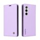 thumbnail image 4 of Funda Billetera de Cuero para Samsung Galaxy S25 con Tarjetero y Soporte - Tapa Magnética Morado, 4 of 6