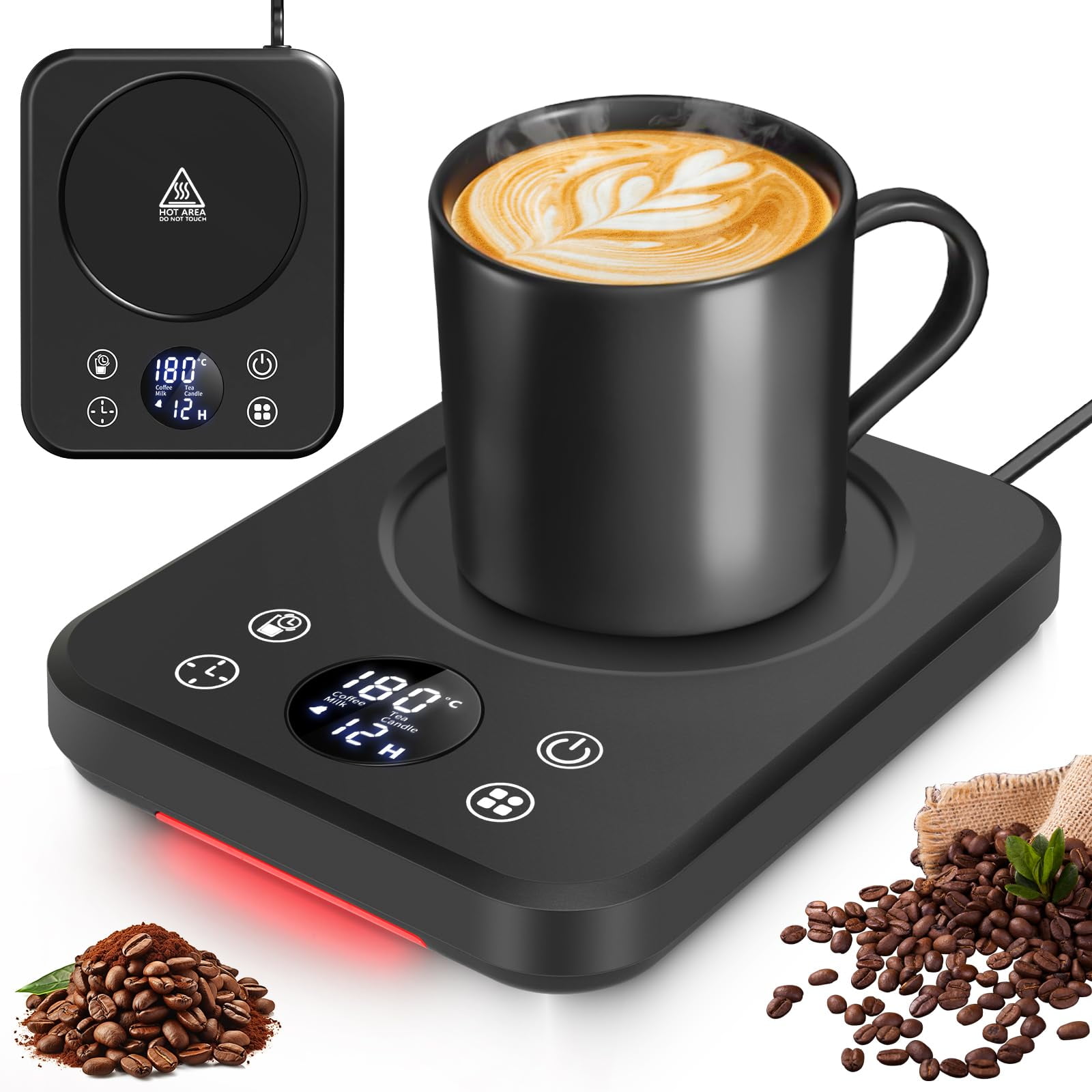 Calentador De Tazas De Café Lfenyigi Smart Electric Heater Negro