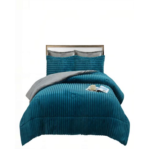 Genérico - Cobertor De Lineares Con Chiporro 2 Plaza Color Azul