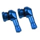 thumbnail image 4 of Vástagos de válvula de rueda de la motocicleta universal de aluminio CNC de 90 grados azul, 4 of 5