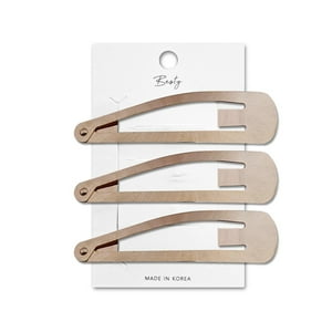 Besty - Set Clip Ovalado Rosegold 3U Rosegold