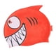 thumbnail image 2 of Forma de pescado gorra de natación gorro de trajes de baño lindo cómodo fácil de poner y apagar ropa de baño para niños para niños adolescentes niñas Rojo, 2 of 5