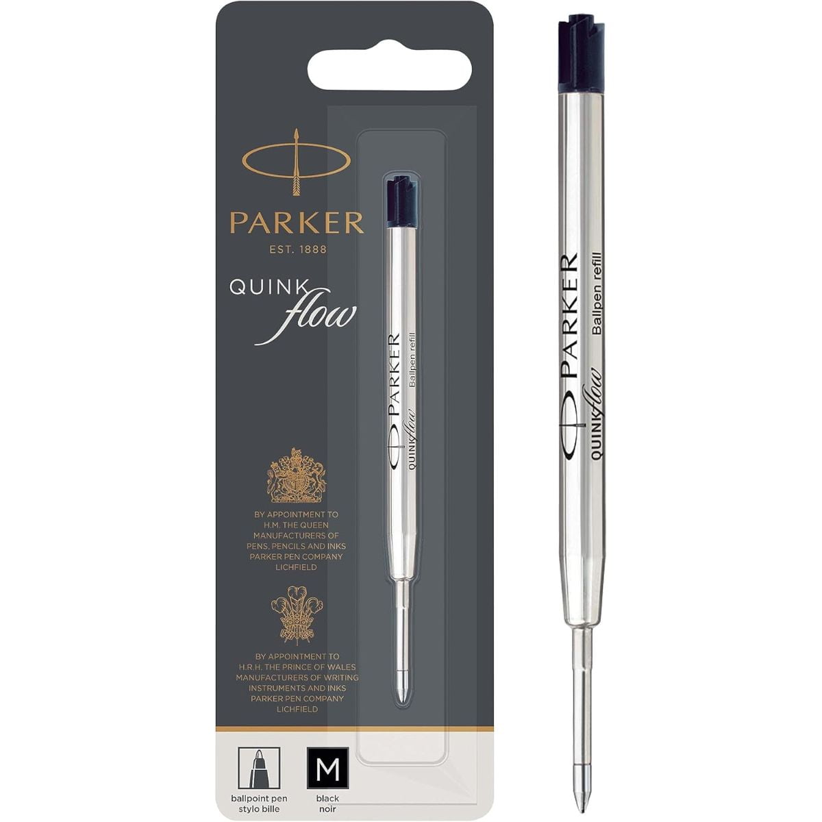 Repuesto De Bolígrafo Quinkflow Negro 1.0 Parker