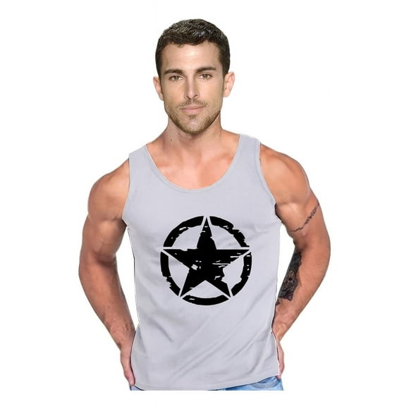 Polera Star Gym Musculosa Tank Pesas Crossfit Talla S Gris Hombre