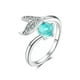 thumbnail image 1 of Anillo sirena ajustable plata 925, 1 of 3