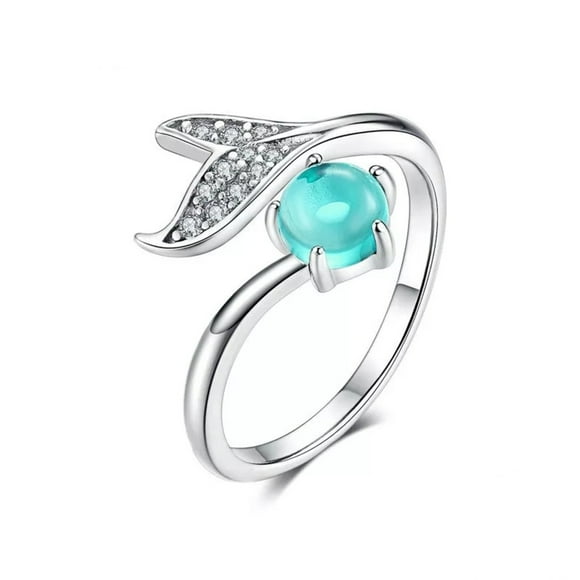Anillo sirena ajustable plata 925