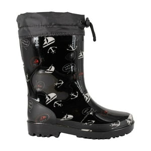 Bota De Agua Con Polar Zamio Negro Bamboo