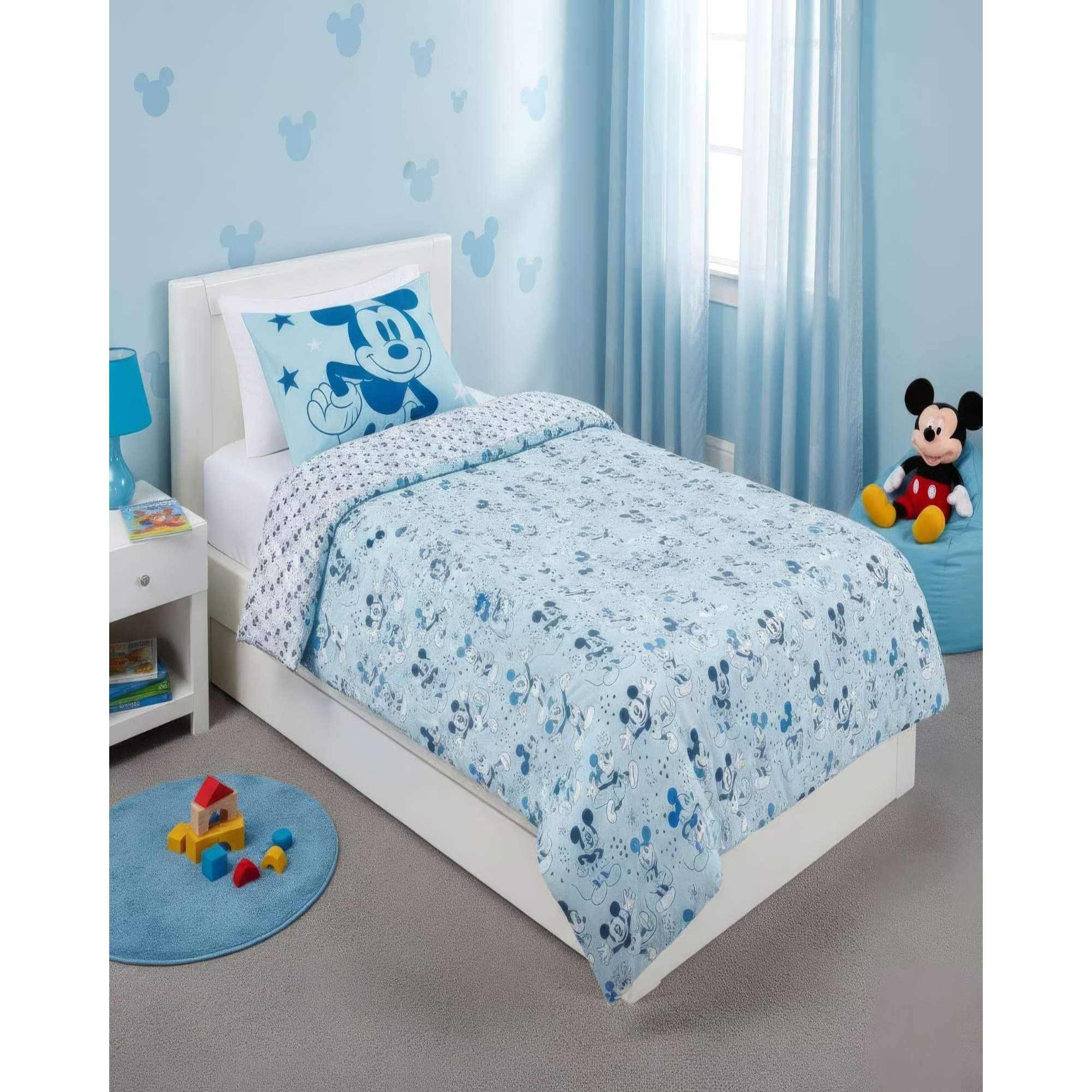 Mylhogar - Juego De Sabanas Mas Plumon Mickey Plaza Y Media