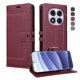 thumbnail image 1 of Premium Wallet Case for Xiaomi Redmi Note 14 Pro with Card Slots & Kickstand, Flip Cover Red, 1 of 6