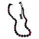 thumbnail image 2 of Collar Mallorca bicolor perla negra y roja - 10mm, 50cm Broche Timon Acero Quirurgico, 2 of 2