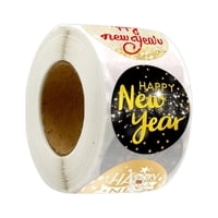 Bothyi - 500X Feliz Año Nuevo Pegatinas Feliz Año Nuevo Etiquetas Para Manualidades Cajas De Regalo Estilo B