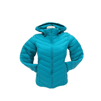 Genérico - Chaqueta 3/4 Corta Mujer Engomada Térmica, Envío Rápido, Turquesa, Talla M