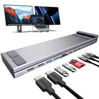 Soporte Usb C Para Portátil Mukiya Dual 4K @60Hz